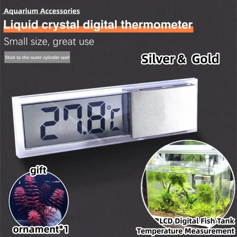 

Электронный термометр для аквариума с ЖК-дисплеем, цифровой измеритель температуры для аквариума, аксессуары для дома