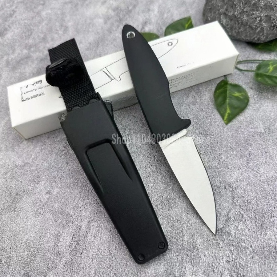 Outdoor High-end Tactical Straight Knife Made of 7Cr13Mov Material with ABS Plastic Handle Suitable for Outdoor Camping Survival