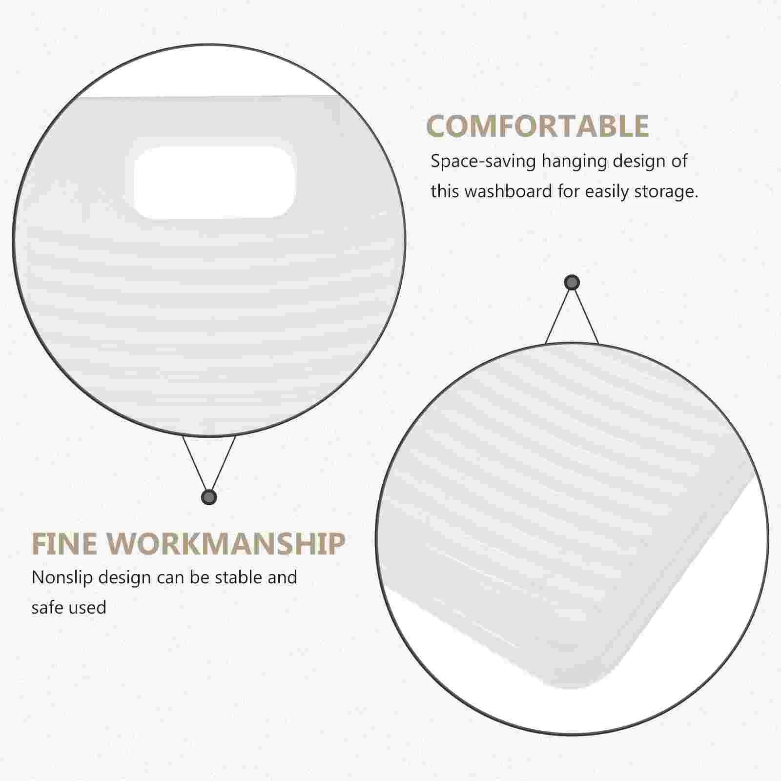 Washboard Travel Manual Clothes Washer Outdoor Portable Plastic Antislip for Hand Washing 5