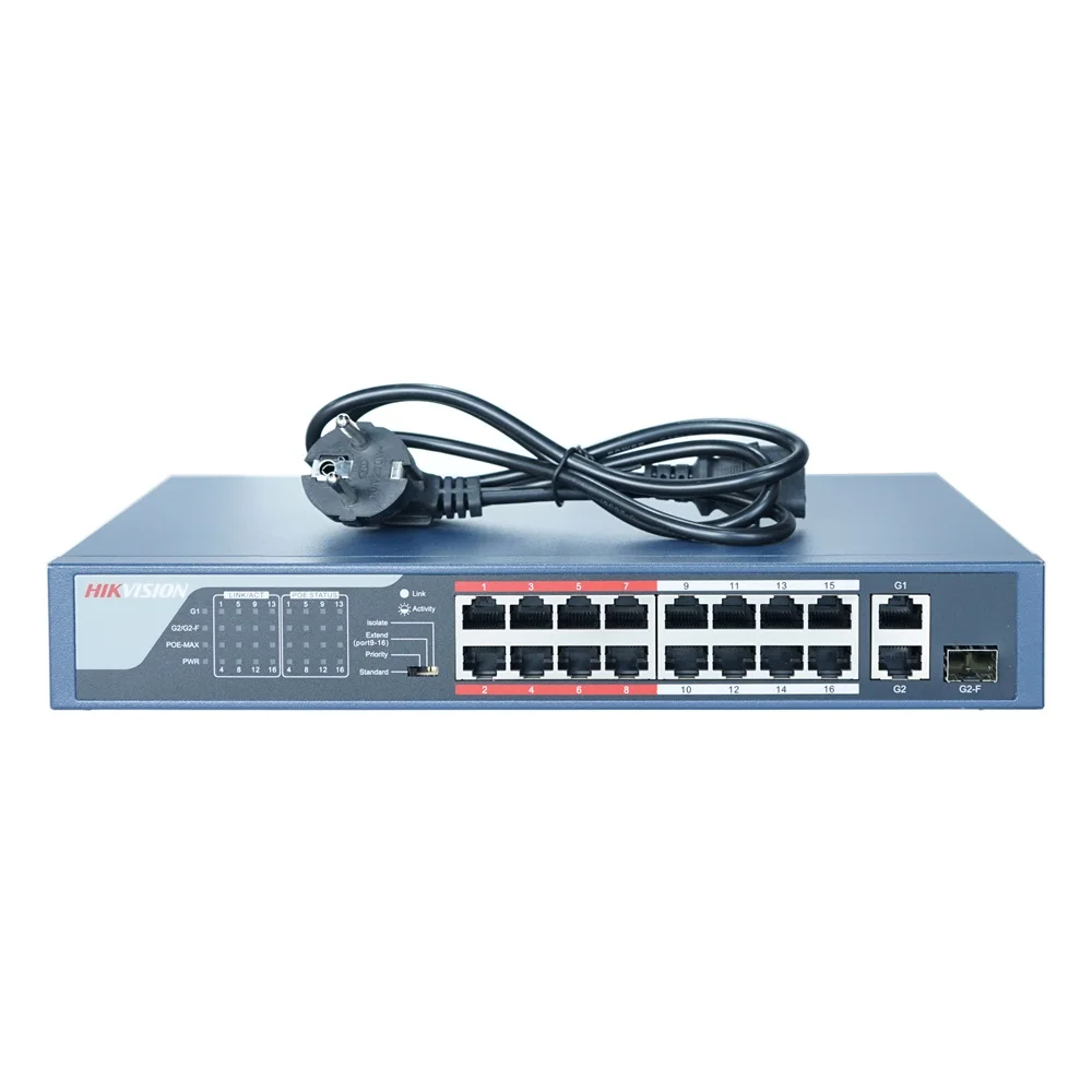 HIKVISION 16CH PoE ġ, DS-3E0318P-E/M(B)  PoE LAN ġ, PoE LAN Ʈũ ġ