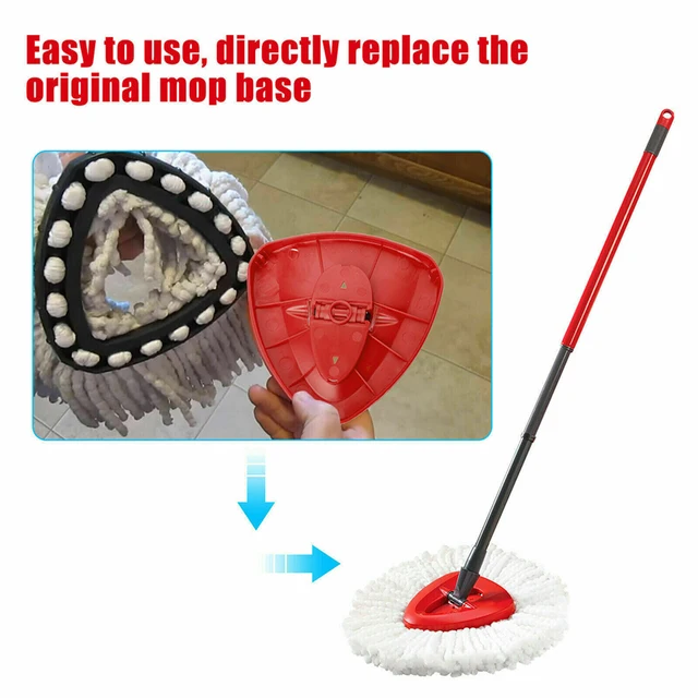 Mop Head Replace For Vileda O-cedar Turbo Easy Wring Clean Microfiber Mop  Washable Mop Pad Reusable Mopping Cloth 360 Rotatable - Cleaning Brushes -  AliExpress