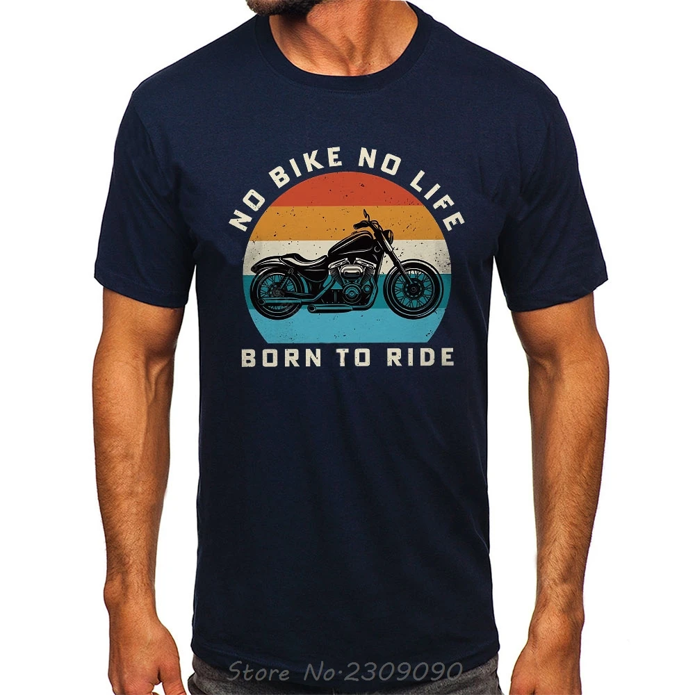 Born To Ride Bedrucktes Baumwoll-T-Shirt Lässige Grafik Unisex Tops T-Shirts Sommer Übergroßes T-Shirt Herrenbekleidung Hip Hop Streetwear – Detail 7