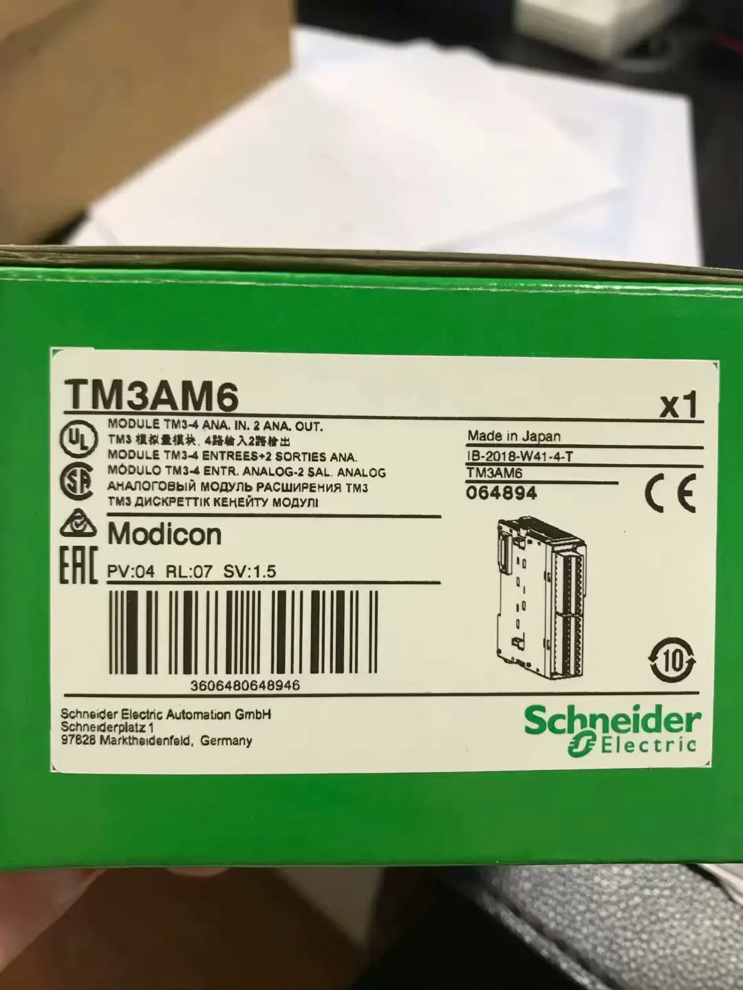 

Новый и оригинальный ПЛК-модуль Tm3am6 (только Оригинальная продукция)