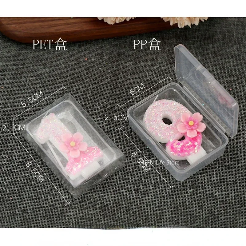 Digital Candles with Pink Flowers, Birthday Candles, Party Atmosphere, Scene Decorations, Home Decoration, 0-9, 1Pc