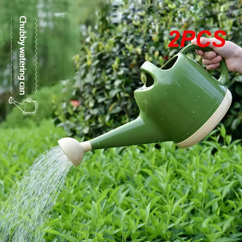 

2PCS Plastic Watering Can Garden Essential Watering Can Indoor Outdoor Light Weight Cans
