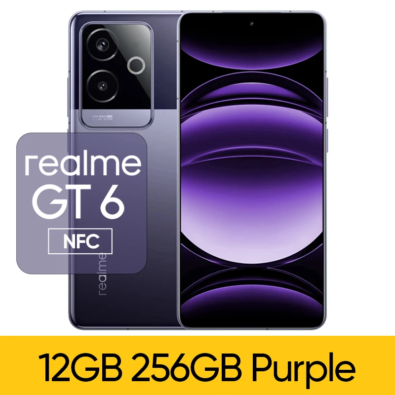 スマートフォン5g snapdragon 8,公式ROMロック解除,Realme-GT6インチ