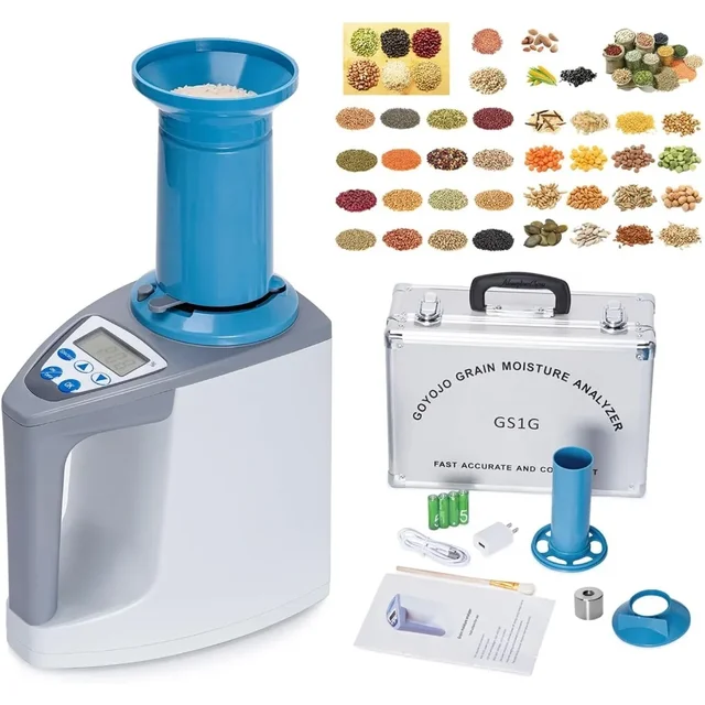 Grain Moisture Meter High Precision Automatic Digital Grain Corn Rice Wheat Moisture Humidity Gauge Meter Tester Detector