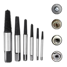 

5/6Pcs/set Steel Broken Speed Out Damaged Screw Extractor Drill Bit Guide Set Broken Bolt Remover Easy Out Set