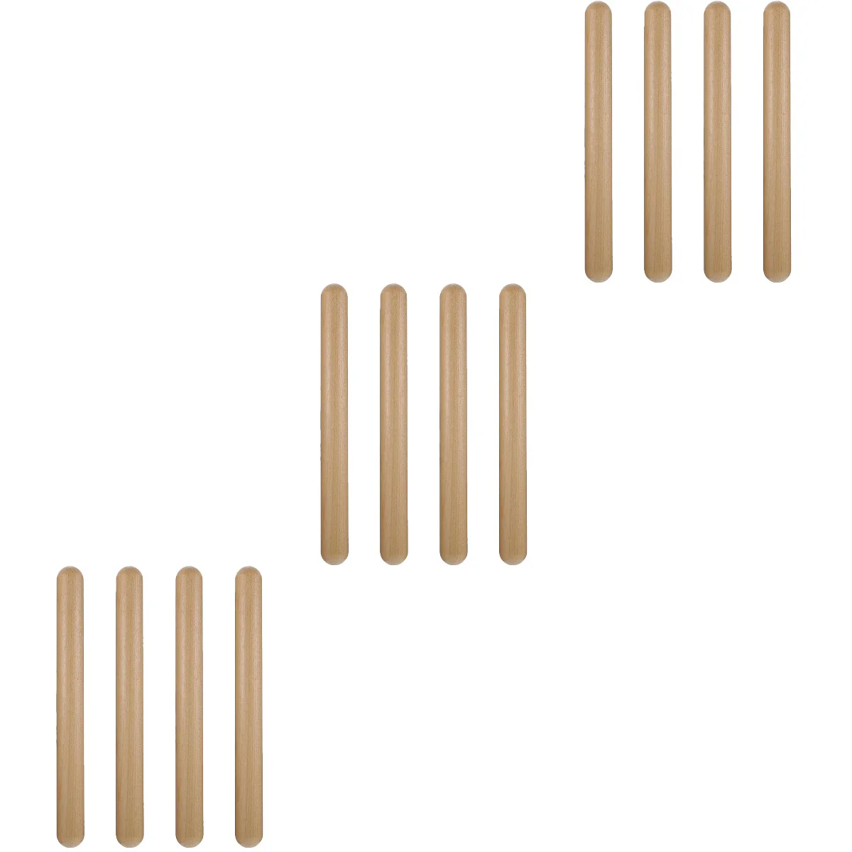 

12 Pcs Boys Toys Log Batting 5 Year Old Classical Wood Claves Musical Instruments African Child