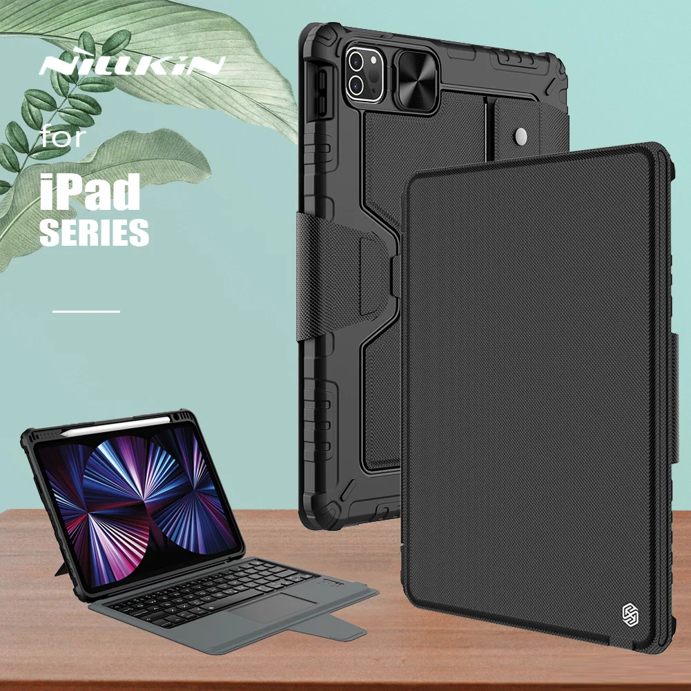 Nillkin para Ipad ar 10.9 2023 ar Pro 11 2023 2023 Lente Case Slide Camra Capa Magro Combo Teclado Suporte