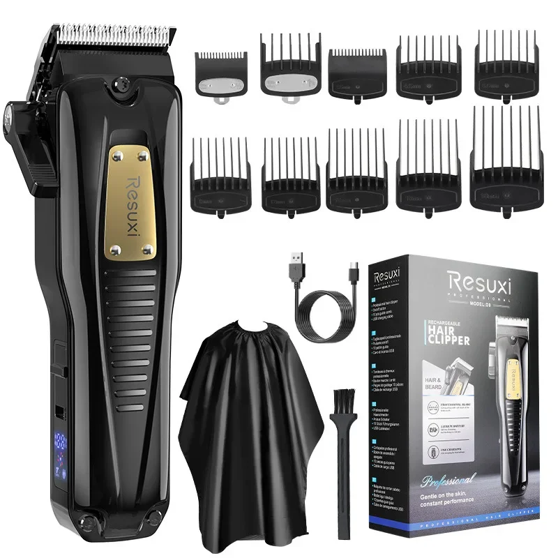 

RESUXI D9High Power Oil Head Electric Trimmer Hair Salon Household Hair Clipper Men's Professional Electric Haircut Grooming Kit