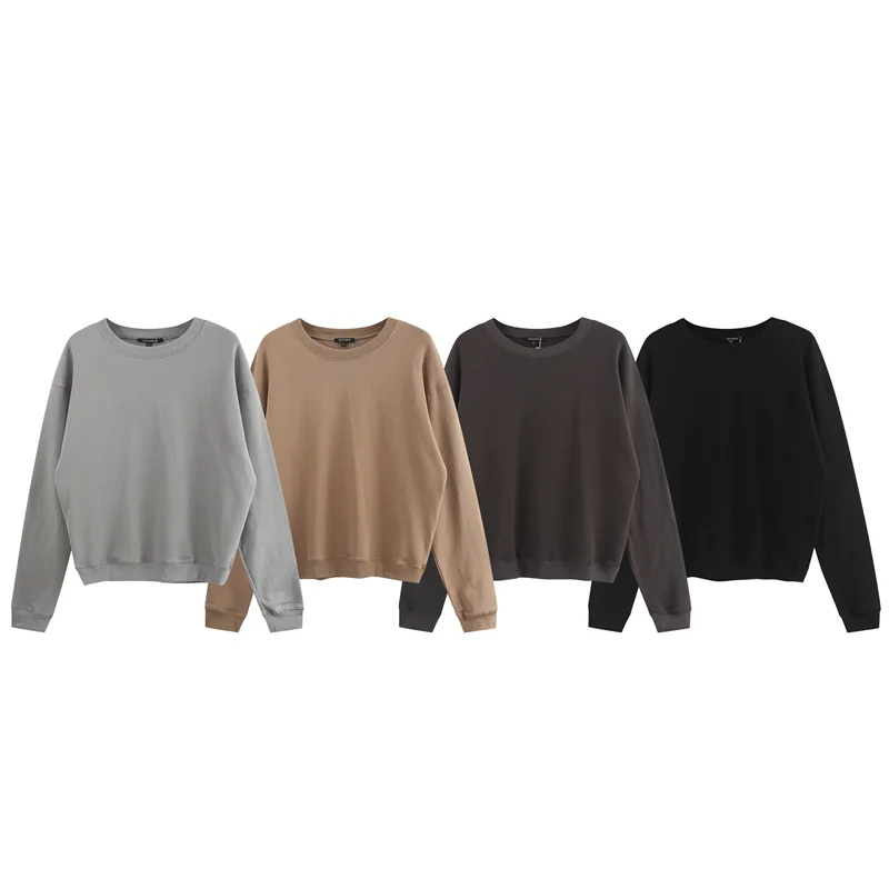 

KANYE SEASON6 Classic round neck solid colour Sweatshirt Pullover Autumn Winter Men's Women's Casual KANYE Long Sleeve T-shirt