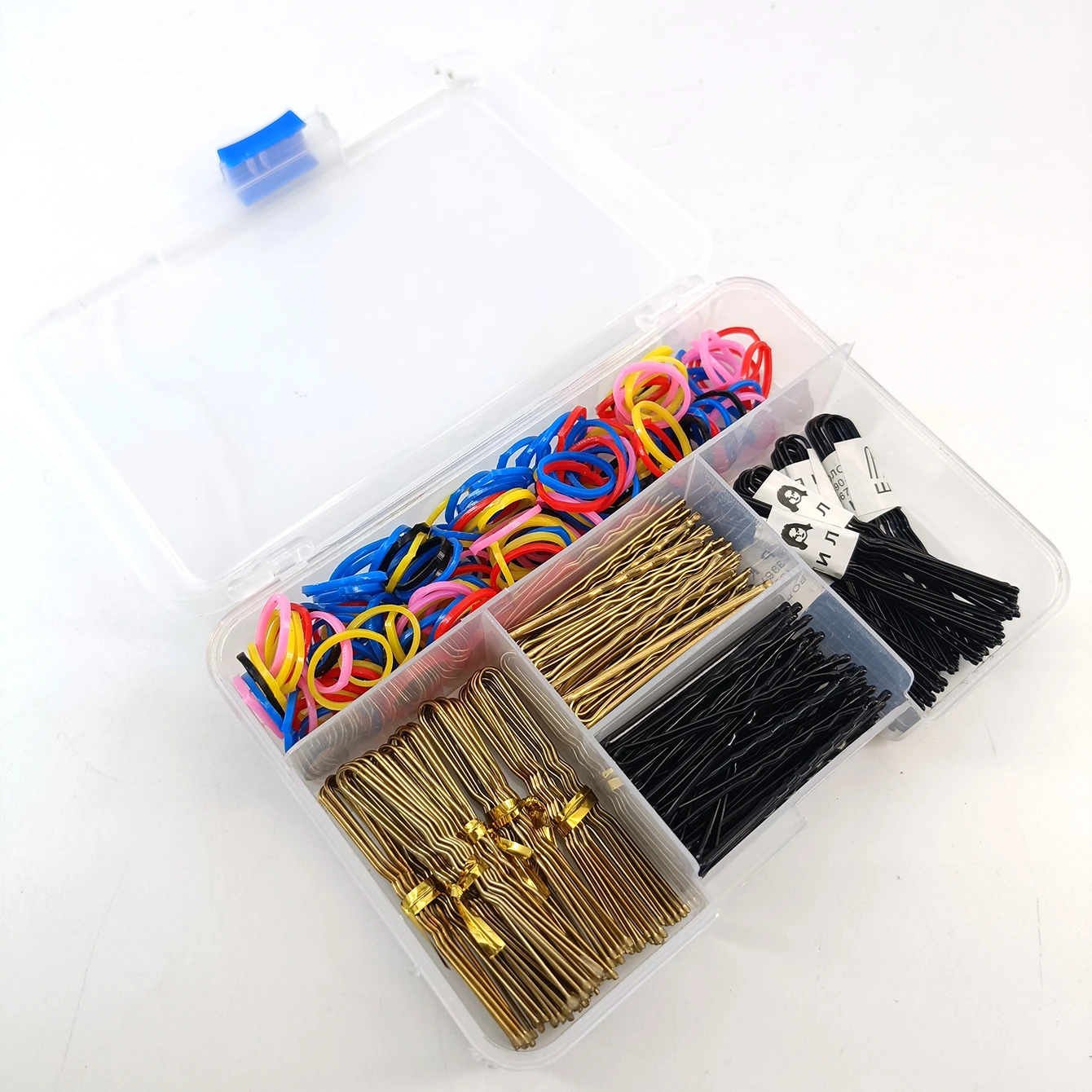 320-teiliges Set mit verpackten Haarspangen und Gummibändern für Damen und Mädchen, Haargummis, Pferdeschwanzhalter, Haargummis, Zubehör – Detail 5
