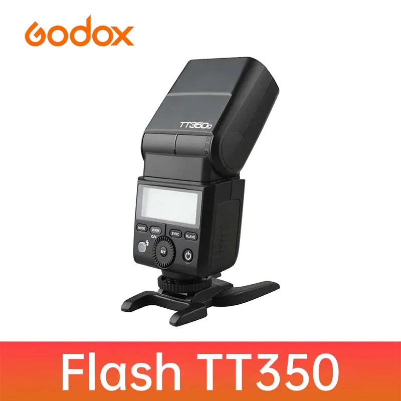고독스 휴대용 미니 스피드라이트 2.4G 무선 HSS 1/8000초 TTL 카메라 플래시 TT350 컴팩트 외장 조명 (사진 촬영용)
