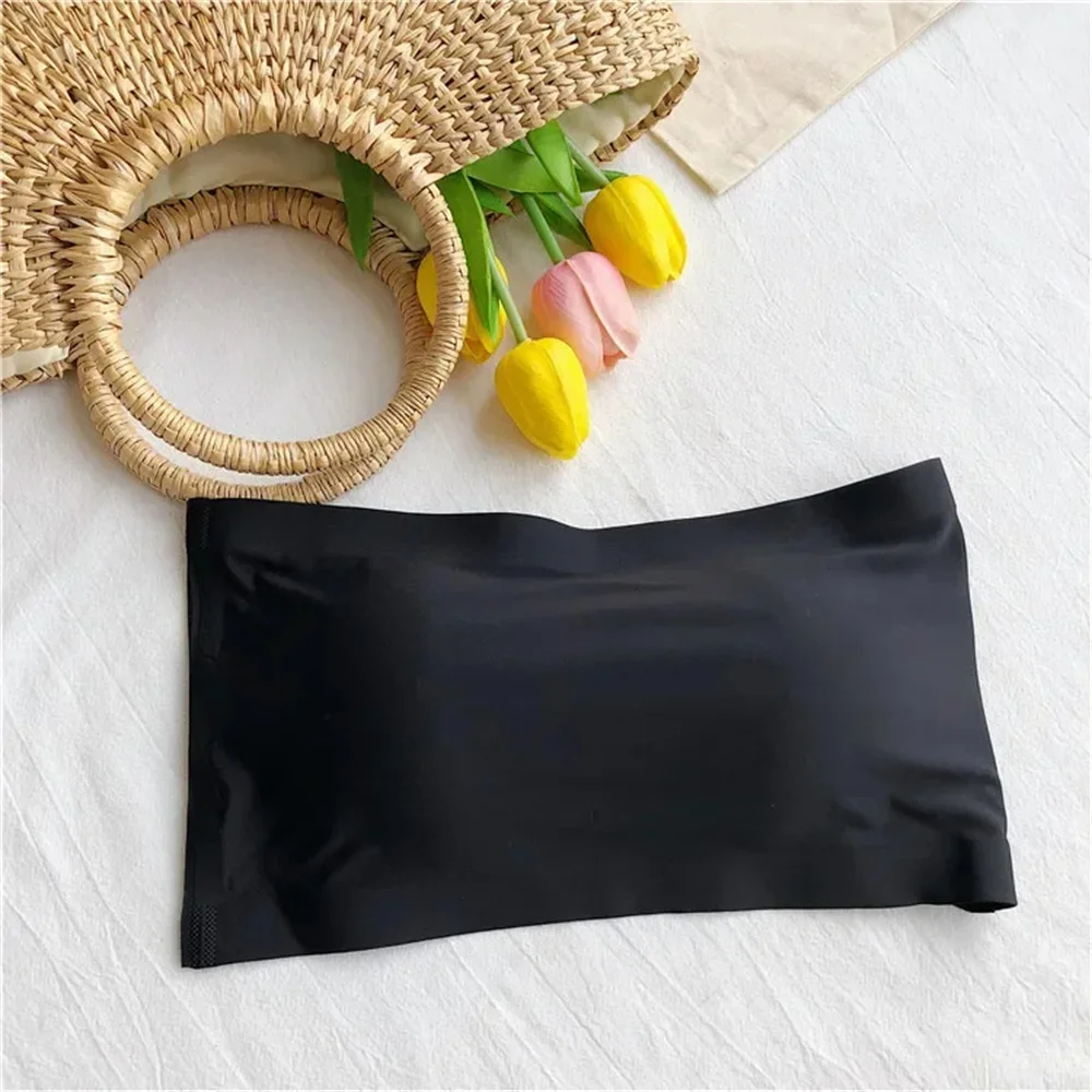 Women Lingerie Bra Seamless Top Women's Invisible Bra Strapless Underwear Striped Bra Breathable Tight Fitting Bra