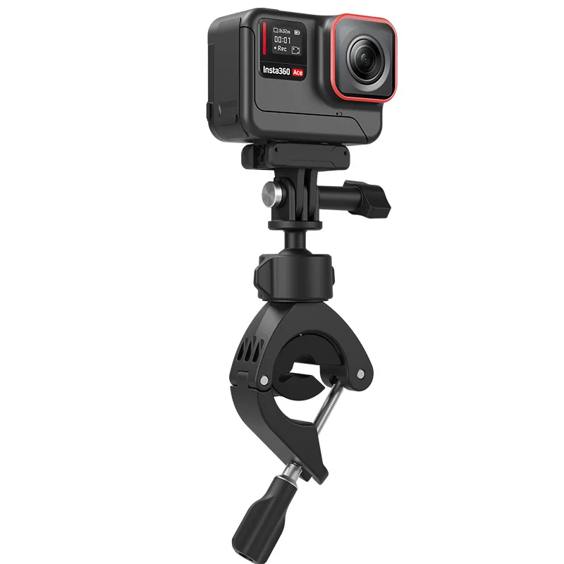 

Зажим для велосипеда и мотоцикла, супер-зажим на 360 °, кронштейн с отверстием 1/4 дюйма, расширение для DJI Action 4, аксессуары для камеры Insta360 Ace Pro