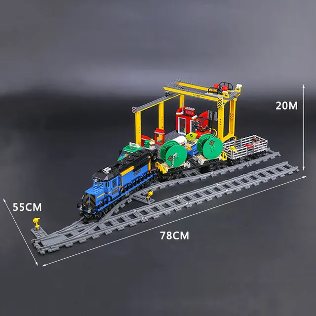 Train Lego Control+ Moc Compatible With 60052 Cargo Train Building
