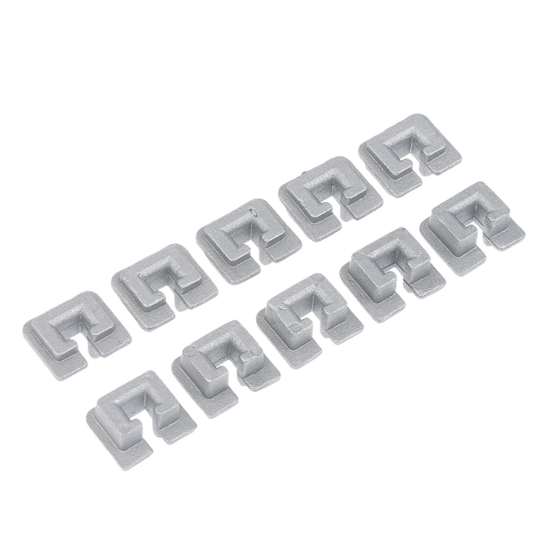 5/10 Pcs Aluminum Alloy Trimmer Head Eyelet Square Cord Buckle Replacement Parts Gardening Tools Lawn Mower Trimmer Accessories