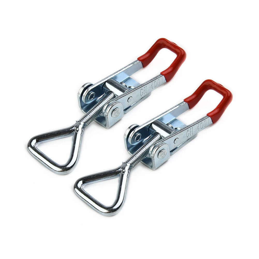 2Pcs Hand Tool Toggle Clamp MUMR999 Horizontal Door Bolts Type Quick Release Tool Clamps For Jigging Welding Repairing