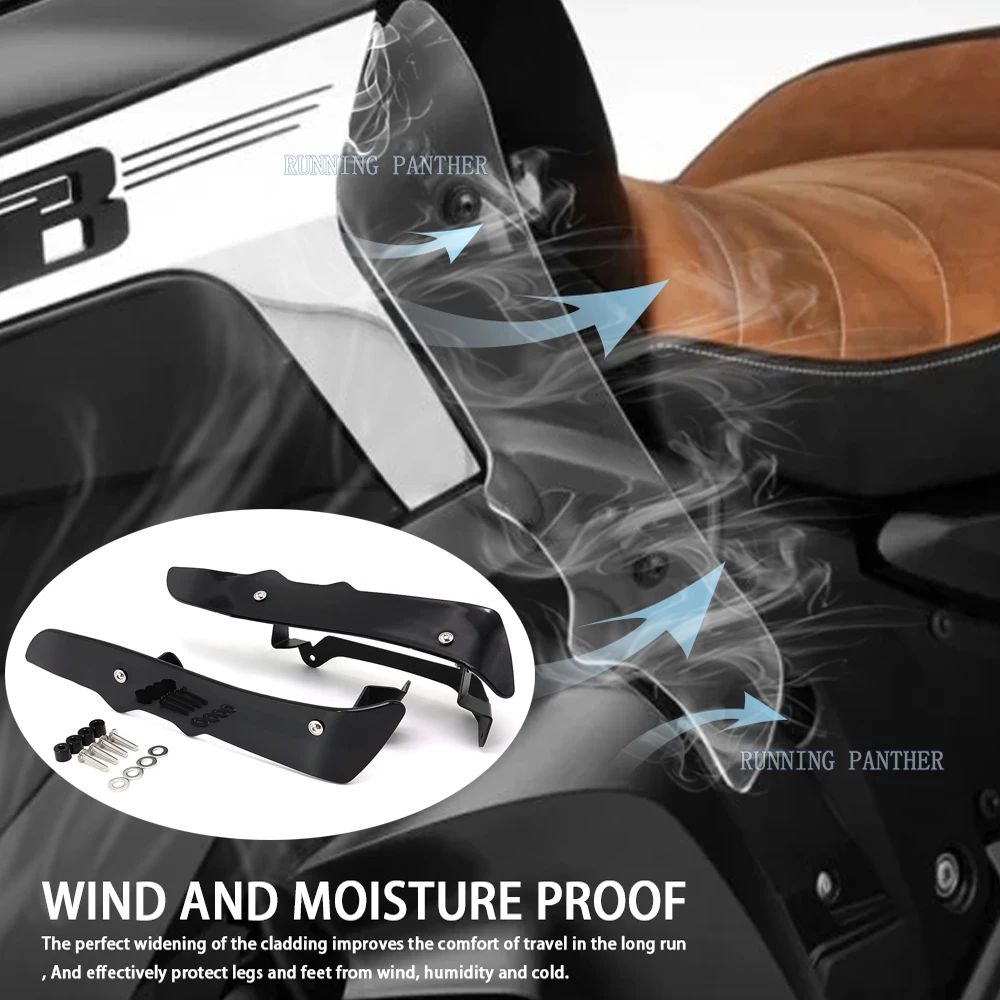 

Новая мотоциклетная акриловая передняя защита для левой и правой боковой ног pcx, защитные дефлекторы, ветрозащитная КРЫШКА ДЛЯ BMW K1600B K1600GTL 2017 - 2021