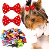 40Pcs Bulk Dog Bows Hair Accessories Pets Grooming Hair Clips Dot Dog Cat Bows Hairpin Girls Barrette for Small Dogs Supplies 1
