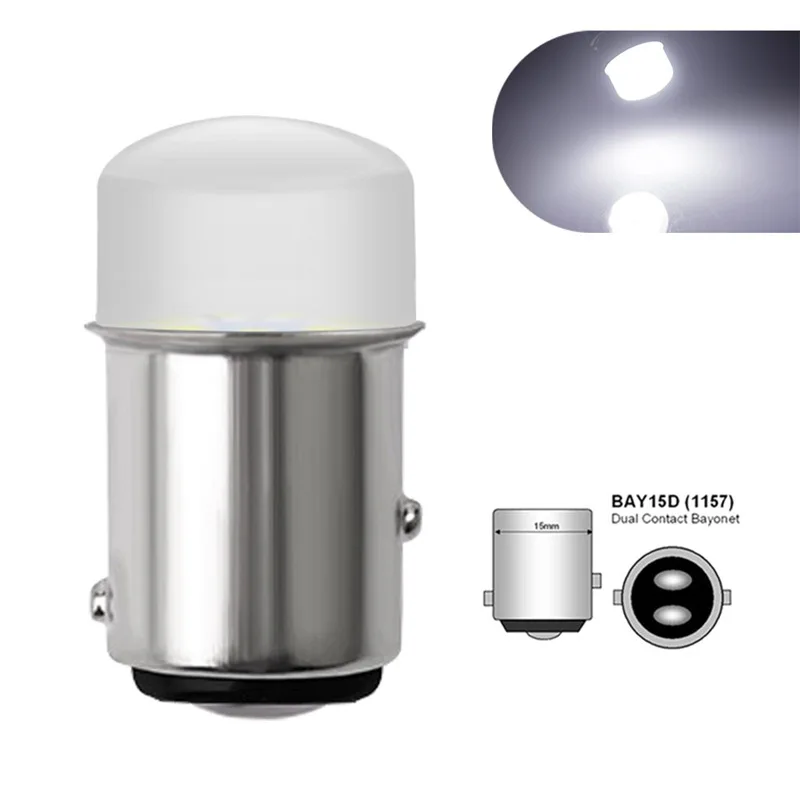 1156 LED ���� PY21W BAY15D 1157 ���� ���õ�, �ſ� ���� ��� �ڵ��� ���� �극��ũ ���� ����, P21/5W Ba15S, 12V, 6000K, 2 ��