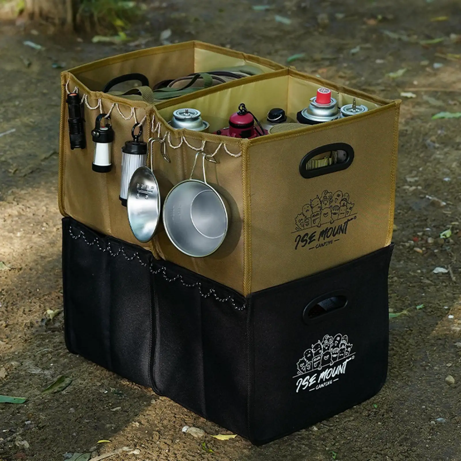 Camping Storage Bag Cooking Utensil Organizer Camping Lantern Bag Large Capacity