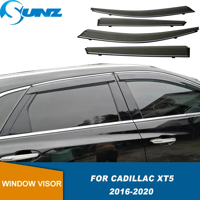 

Car Window Visor For CADILLAC XT5 2016 2017 2018 2019 2020 Weather Window Deflector Visor Shade Sun Guard Sun Rain Deflector