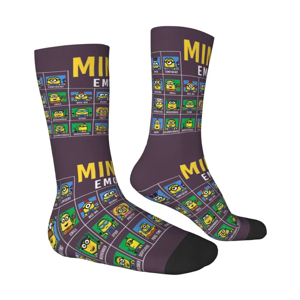 Custom Cool Print M- Minions Cartoon Socks for Women Men Stretchy Summer Autumn Winter M- Minions Bananas Crew Socks 93 Sd2e5ba49d42347168b29471191ac4628J