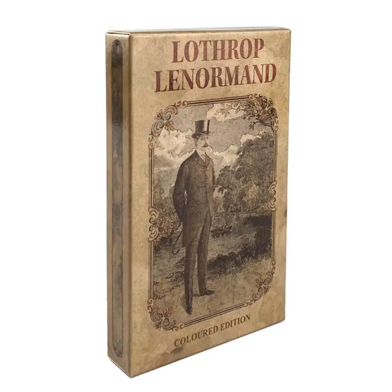 

English Version Lothrop Lenormand Oracle Cards Fortune Telling Divination Tarot Deck Leisure Table Game Playing Cards
