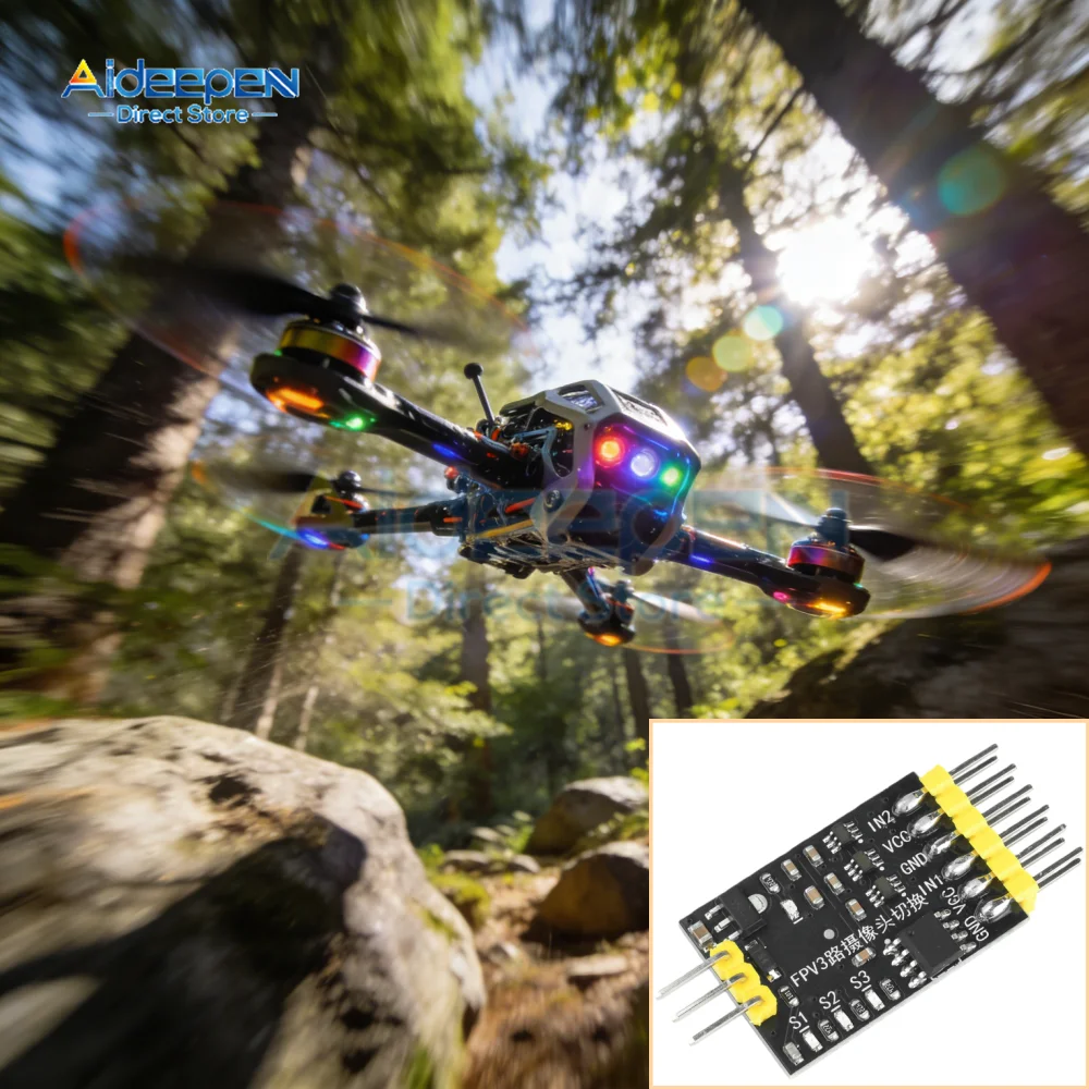Commutateur vidéo 3 canaux PWM 5-12V pour FPV drone RC