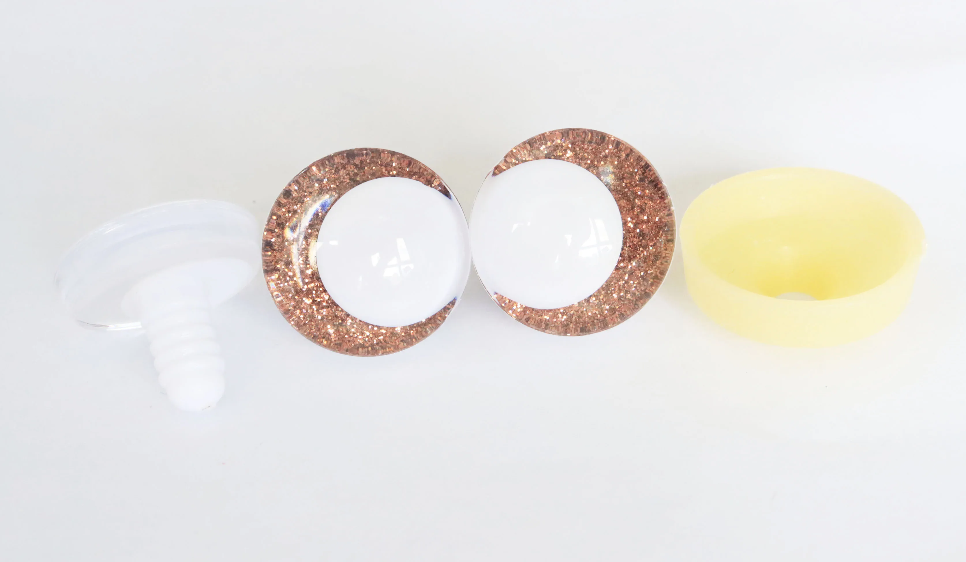 20pcs Multicolor 14mm-35mm Glitter Comical Toy Eyes with Hard Washers