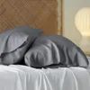 Bedsure Cooling Pillow Cases Queen - 100% Rayon Derived from Bamboo Dark Grey Pillowcase 4