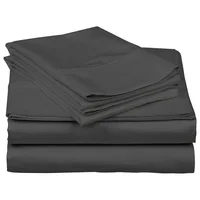 1000TC Egyptian Cotton Luxury Bed Sheet Set 4/6pcs Bedding Sheet Soild Color Flat Fitted Bedsheets with Pillowcases Queen King 1