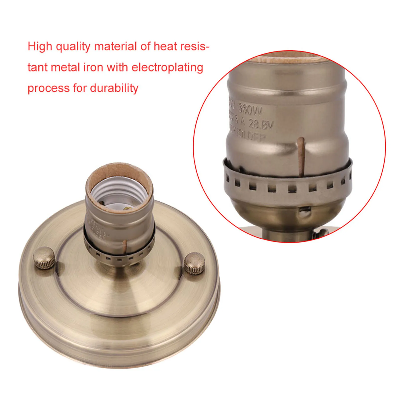 E26/E27 Vintage Industrial Ceiling/Wall Light Base Holder Pendant Bulb Lamp Screw Socket lamp holder lamp bulb holder lamp base