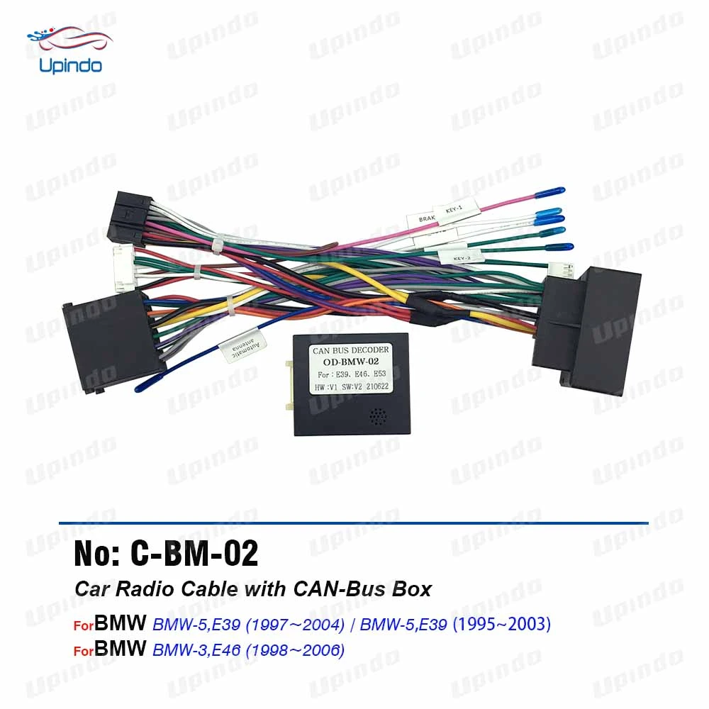 Car Radio Canbus Cable Android Head Unit 16pin Power Wiring Harness Socket Connector Can Bus