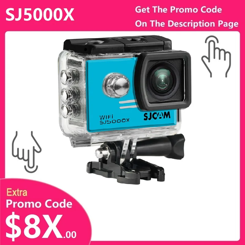 SJCAM SJ5000 시리즈 SJ5000X 엘리트 및 SJ5000 와이파이 및 SJ5000 2.0 인치 TFT LCD 액션 헬멧, 스포츠 DV 카메라 방수