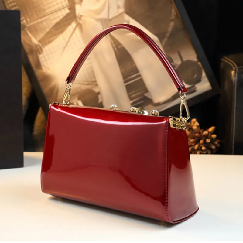 Nowa luksusowa moda skórzana damska torebka 2024 nowa pudełko ślubne torba mała torba na ramię Crossbody przenośna torby wieczorowe imprezowa