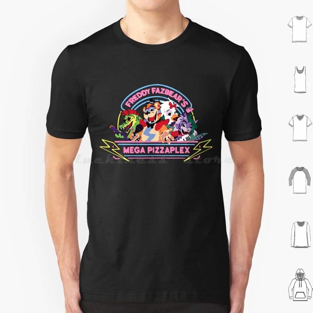 

Хлопковая футболка Fnaf, 6Xl, с защитой от нарушения безопасности