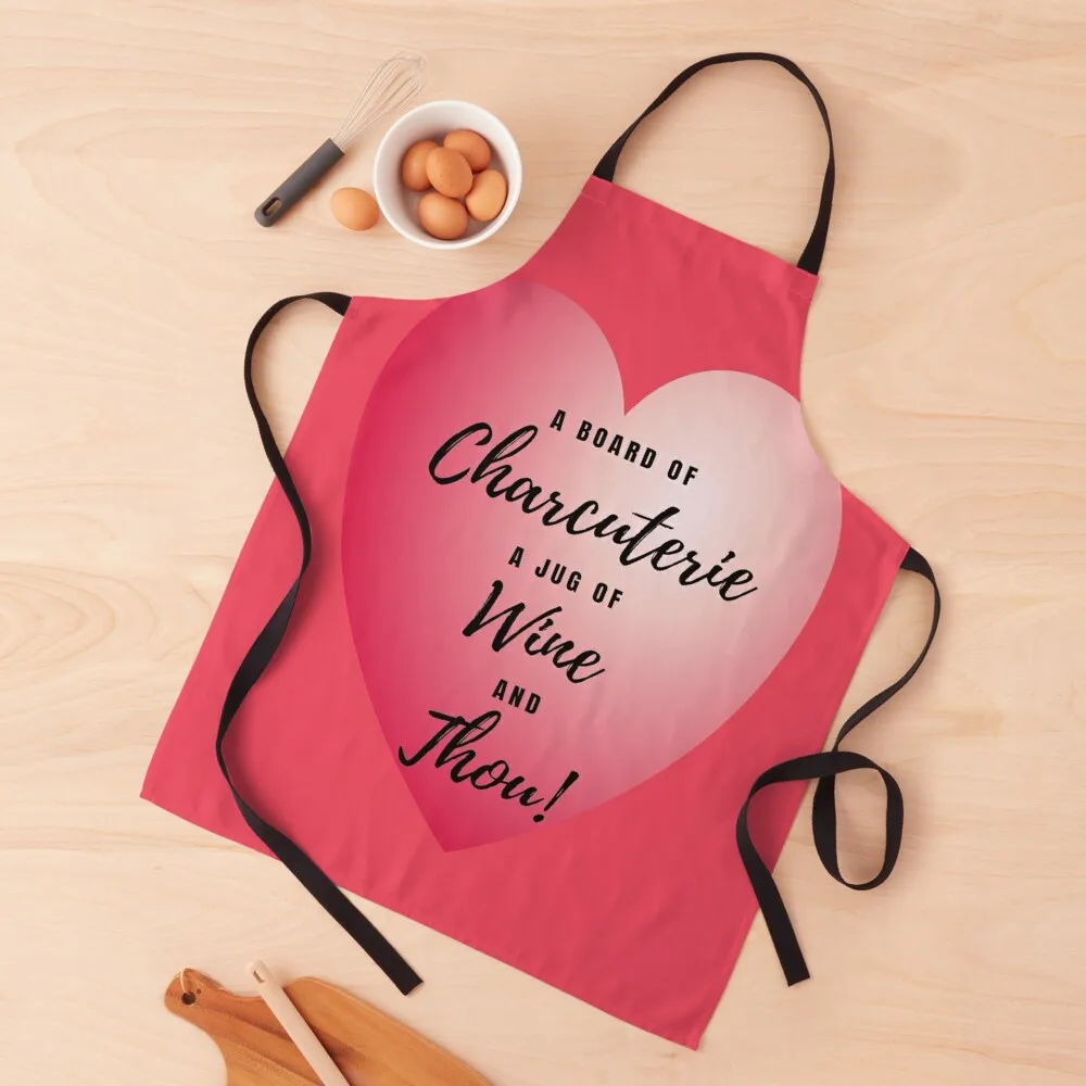 

Charcuterie Wine and Thou Apron esthetician christmas decoration For Kitchen Women christmas Apron