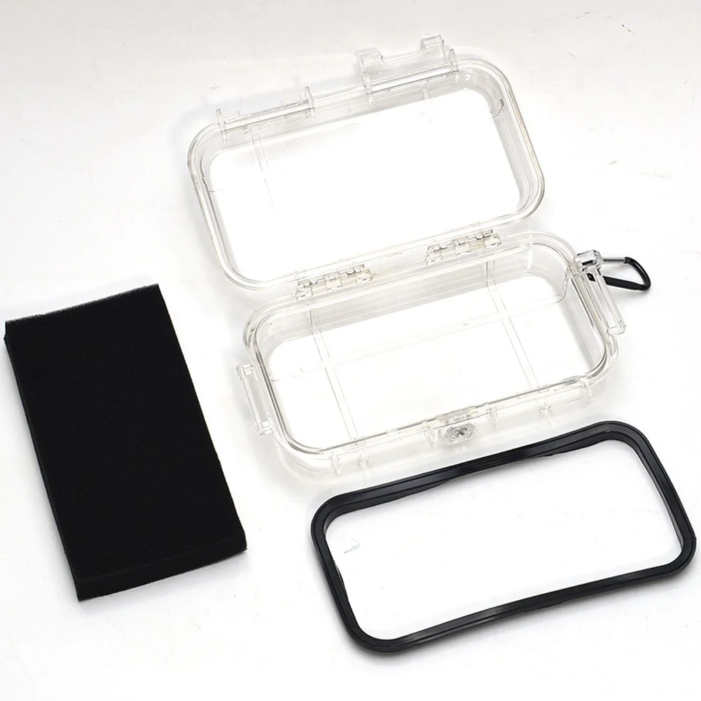 1PC Outdoor EDC Tool Storage Portable Camping Box Shockproof Sealed Waterproof ABS Plastic Safety Equipment Storage Toolbox