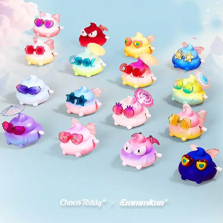 【日本未発売】EMMMKUN 小型ランプフィギュア Genuine Mini Emmmkun Swinging Blind Box Eye Winding Clockwork