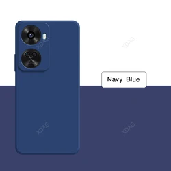 Shockproof Liquid Silicone Gel Case - Soft Luxury Shell for Huawei Nova 12 SE (Navy Blue)