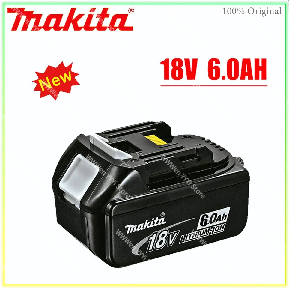

18V 6.0Ah makita Original With LED lithium ion replacement LXT BL1860B BL1860 BL1850 makita rechargeable power tool battery 6AH
