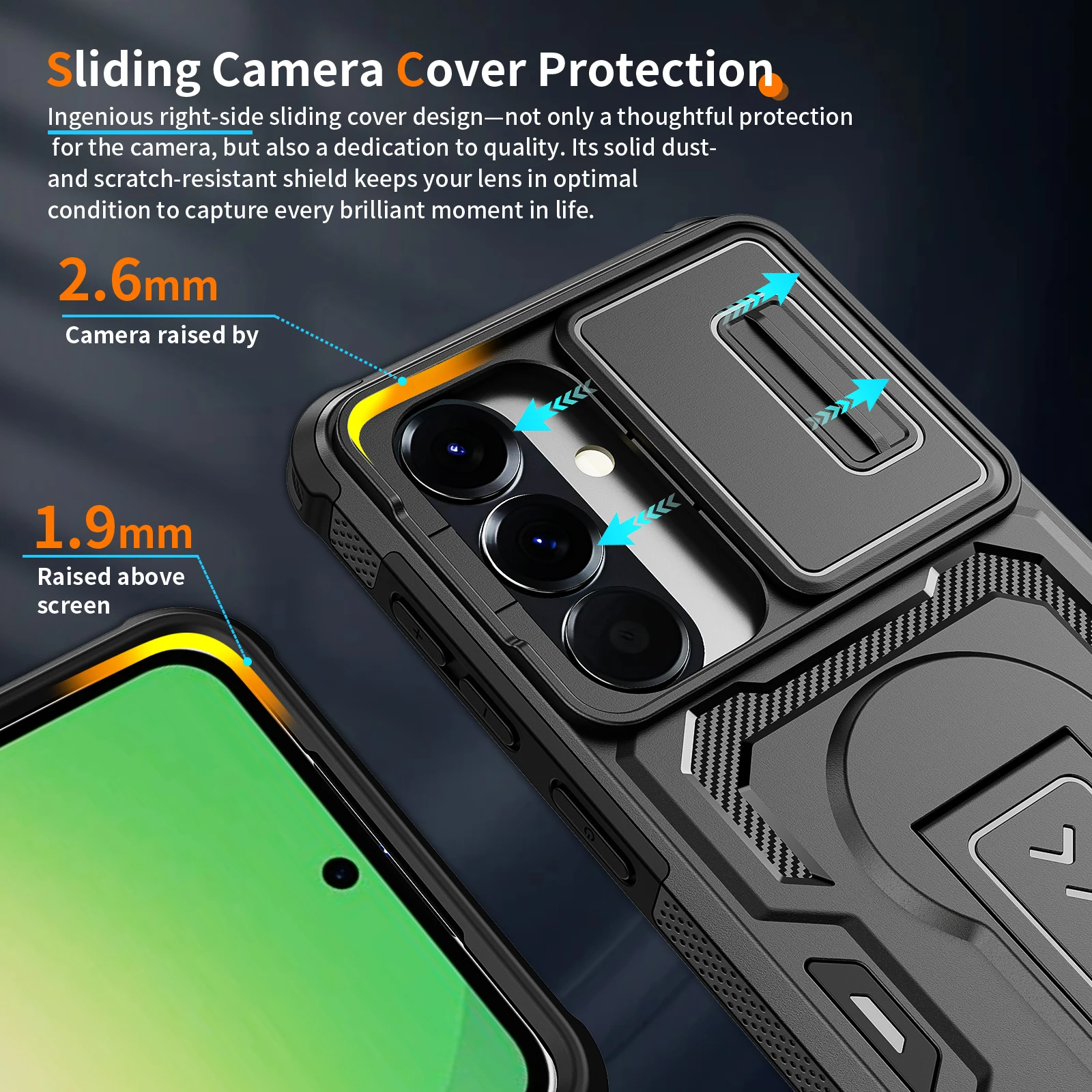 Heavy Duty Dual Layer Protective Phone Case with Drop Protection
