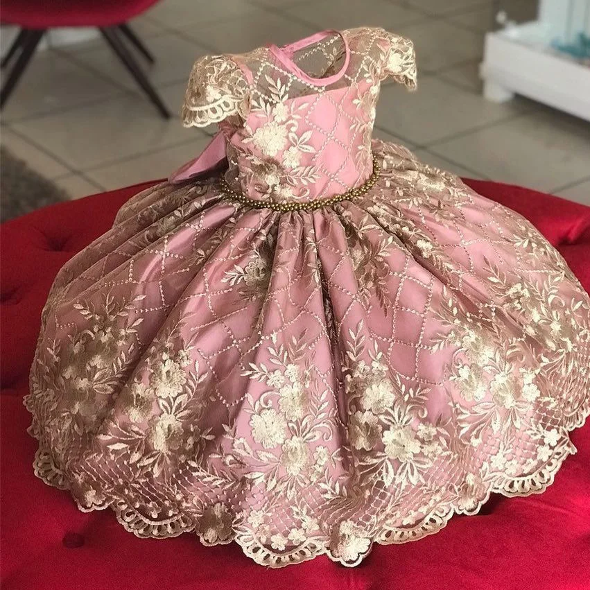 4-10 Years Kids Dress for Girls Wedding Tulle Lace Girl Dress Elegant Princess Party Pageant Formal Gown For Teen Children girls dress princess costume kids clothes