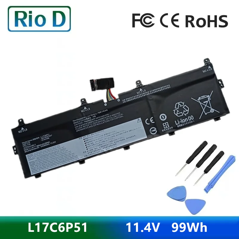 Bateria do Portátil para Lenovo Sb10k97636 01av498 Thinkpad P72 P73 Sb10k97637 931qa100h Novo L17m6p52 01av497 L17c6p51