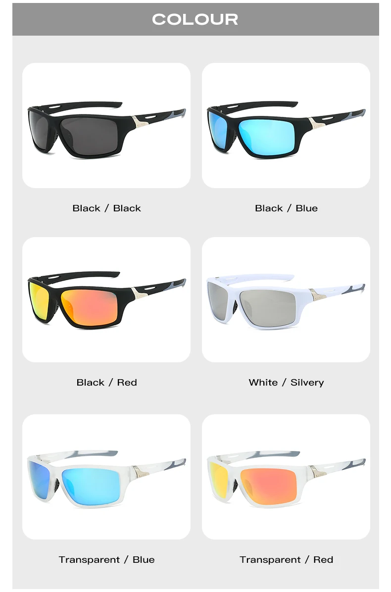 KAROS 2 Teile/satz Outdoor Polarisierte Sonnenbrille Männer Frauen Golf Tennis Sport UV400 Schutz Wandern Camping Brillen YZ2012 – Detail 9