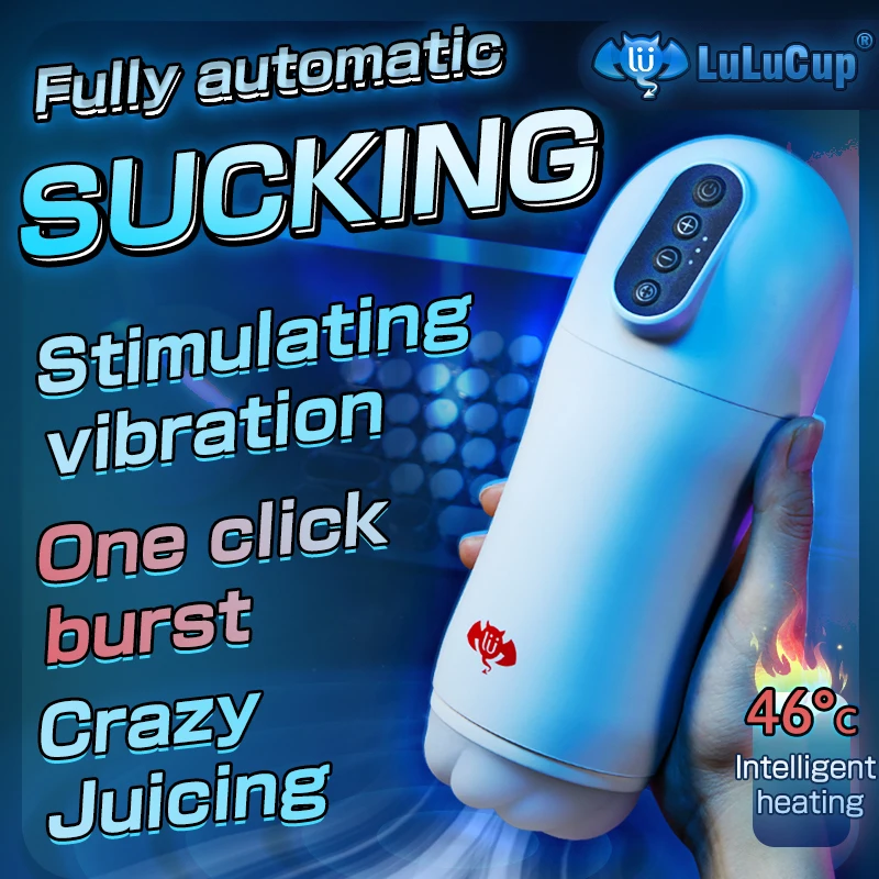 Real Air Sucking Male Masturbator Automatic Vacuum Erotic Oral Blowjob Cup Adult Sex Toys For Men Masturbation Goods Toy