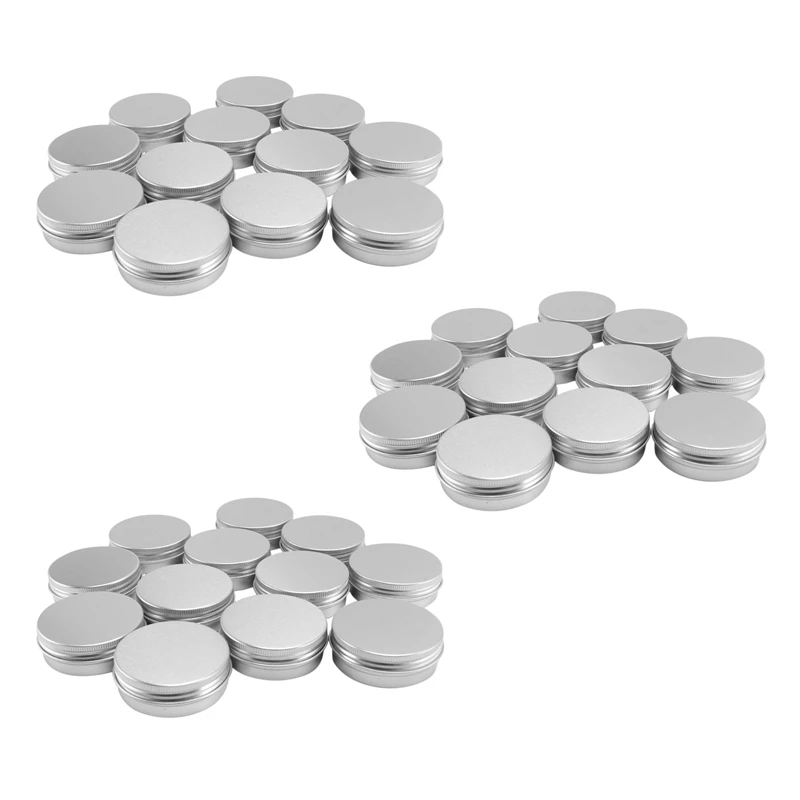 

Top Deals 36 X 50Ml Aluminium Make Up Pots 50Ml Capacity Empty Small Cosmetic/Candle/Spice Pots Tins Jars